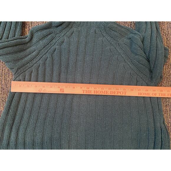Cropped American Eagle Sweater green small S polyester long-sleeve - Picture 7 of 7